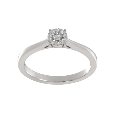 Gyémánt gyűrű 0,08ct Lab - Grown gyémántból - NOORDIA