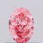 0.50ct Oval Lab Grown Diamond (Colour Fancy Vivid Pink, Clarity VS2, IGI Certified)