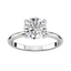 Round Solitaire Fehér Arany gyűrűsin - NOORDIA