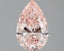 1.06ct Pear Lab Grown Diamond (Colour Fancy Vivid Pink, Clarity VVS1, IGI Certified)