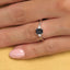 Gyémánt gyűrű 0.09ct etikus gyémántból