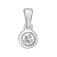 jp00351 noordia gyemant medal 025ct 14k feher arany kerek csiszolasu
