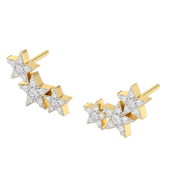 Gyémánt fülbevaló 0.2ct/pár Lab-Grown gyémántból - NOORDIA