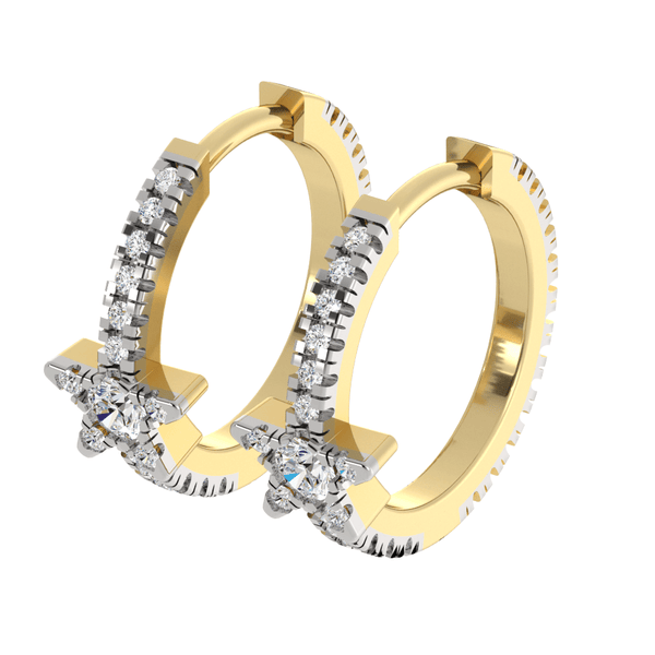 Gyémánt fülbevaló 0.31ct/pár Lab-Grown gyémántból - NOORDIA