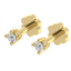 Gyémánt piercing 0,14ct/pár Lab - Grown gyémántból - NOORDIA