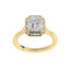 Diamond ring made of 1.48 ct ethical diamond 