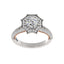 Diamond ring made of 1.39 ct ethical diamonds 