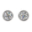 Diamond earrings 0.50 ct/piece of ethical diamonds 