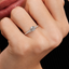 Gyémánt gyűrű 0.05ct Lab-Grown gyémántból