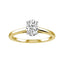Oval Lab-grown Diamond Bridal Ring - NOORDIA