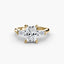 Three - Stone Ring (Baguette Side Stones) 2 - NOORDIA