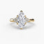 Solitaire with Cluster Shoulders 2 - NOORDIA