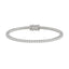 Classic 4 Prong Lab Grown Diamond Tennis Bracelet approx. 5 ct White Gold angle view