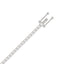 Classic 4 Prong Lab Grown Diamond Tennis Bracelet approx. 5 ct White Gold down view