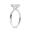 Emerald Solitaire Fehér Arany gyűrűsin - NOORDIA
