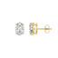 14K Yellow Gold, flat view