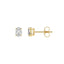 14K Yellow Gold, flat view