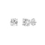 4-Prong Basket Round Brilliant Lab Grown Diamond Stud Earrings 3 ct White Gold flat view