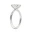 Oval Solitaire Fehér Arany gyűrűsin - NOORDIA